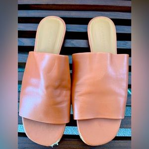 Robert Clergerie Itou mules in camel size 39.5 (US 9)